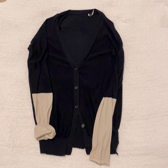 T Alexander Wang Two Tone Cardigan - Picture 1 of 3